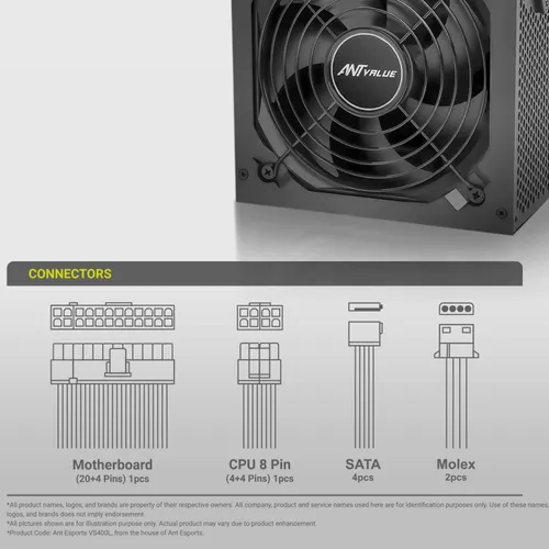 ANTESPORTS ECO400 SERIES POWER SUPPLY